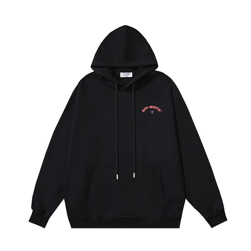 1230 Off-White 2025 Autumn/Winter New OW Star Letter Arrow Pattern Hoodie for Men and Women