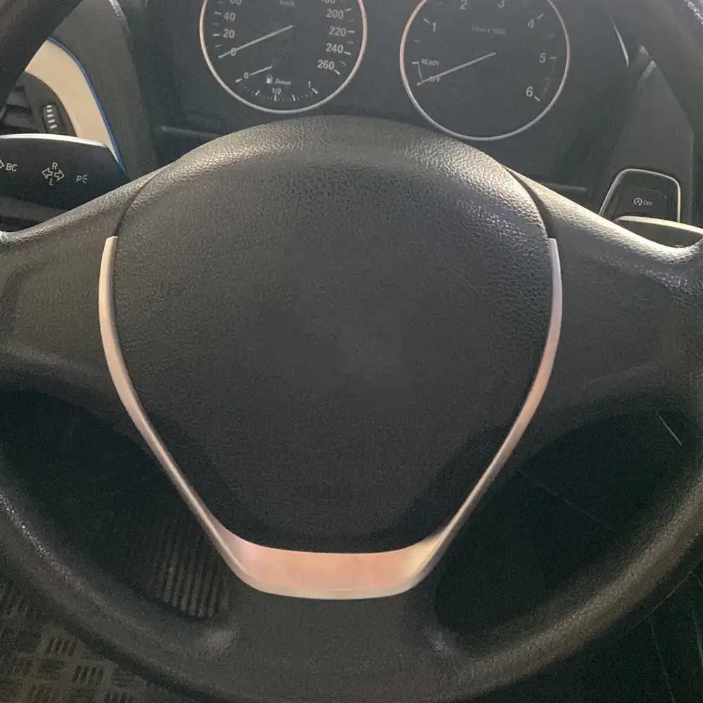 Для BMW 3 серии F30 F32 F34 2013-2019 салон автомобиля рулевое колесо отделка серебристые молдинги автостайлинг аксессуары