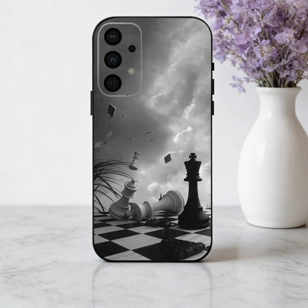 Крутой чехол для телефона C-Chess A-Art для Samsung Galaxy A73,A72,A71,A70,A53,A52,A51, Мягкий силиконовый черный чехол