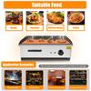 Электрическая настольная сковорода с плоской поверхностью, из нержавеющей стали, гриль теппаньяки, кулинарная плита, износостойкая, 3000 Вт для блинов, стейков