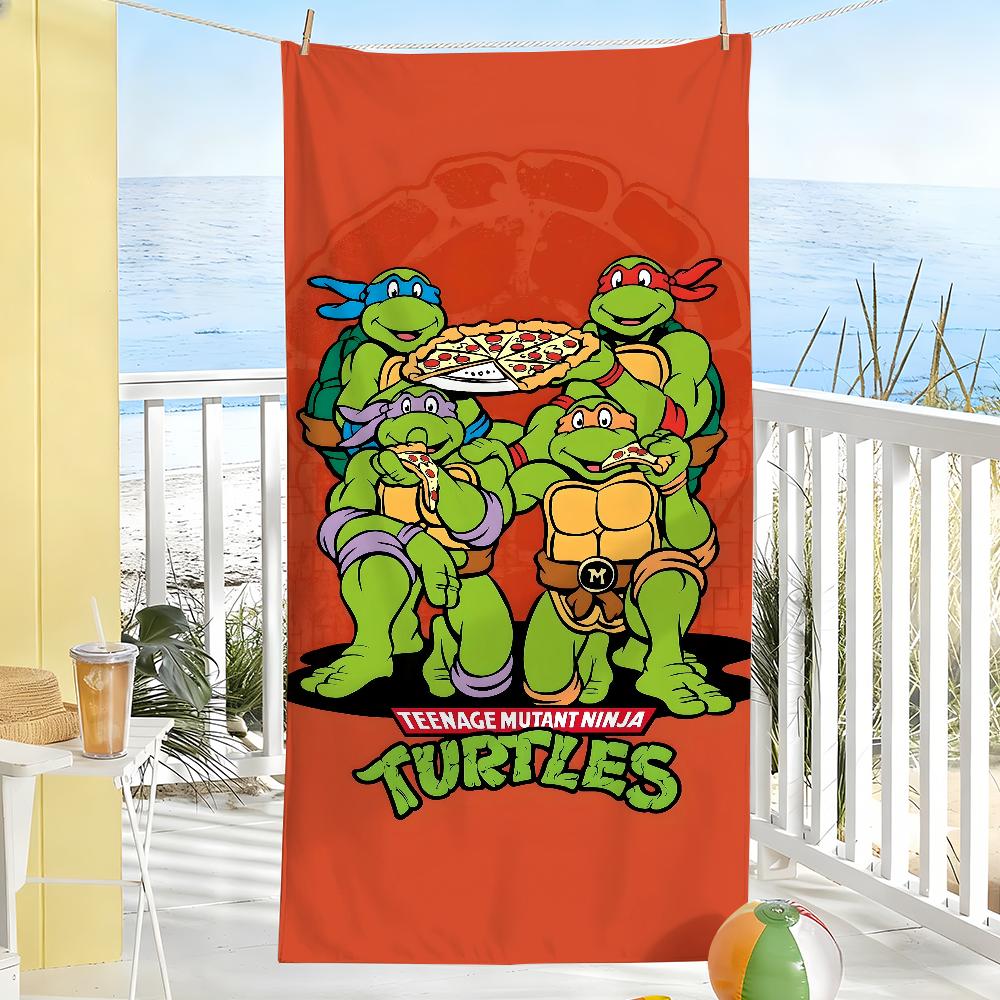 Классическое Аниме T-TMNT Полотенце Мягкое Бассейн Подарок Для Путешествий Спортзал Душ Кемпинг Быстросохнущее Спортивное N-Ниндзя T-Черепашки Большие Пляжные Полотенца