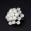 Women Elegant Rhine Stone Flower Wedding Bridal Scarf Brooch Pin KTJ
