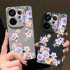 Flower Print TPU Leather Texture Soft Case For Xiaomi 13T Pro Poco X7 X6 Redmi Note 14 Pro 13 12 11 10 Pro Shockproof Slim Matte Phone Cover
