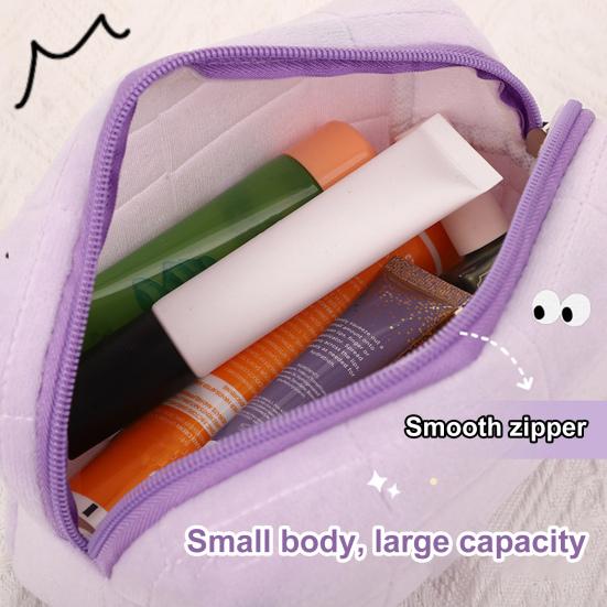 Косметичка из бархата с клетчатой текстурой, застежка-молния, портативная косметичка, дорожная, деловая, сумка для туалетных принадлежностей, большая вместимость, косметичка