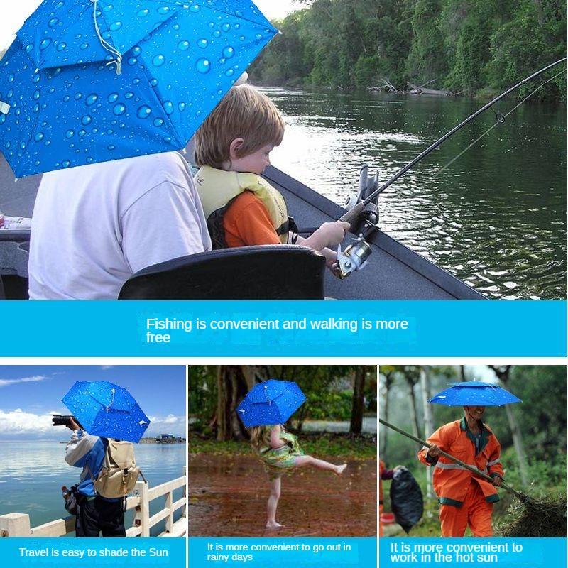 Шляпа-зонтик, шляпа-зонтик, шляпа для рыбалки, зонт от солнца, защита от дождя на открытом воздухе, шляпа от солнца.