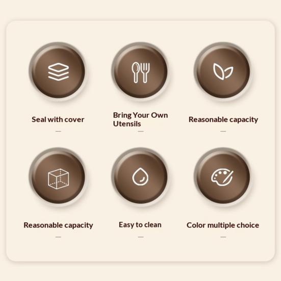 Portable Overnight Oats & Salad Jar with Built-In Fork 500ml Microwave-Safe Breakfast Bowl with Lid BPA-Free Fruit Cup for Meal Prep Travel