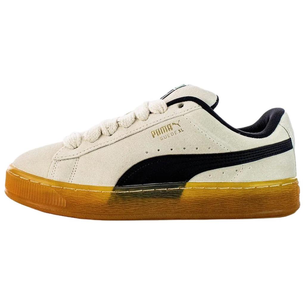 Puma Замша XL Низкие Скейтбордические Кроссовки Унисекс Бежевый Черный 401348-02