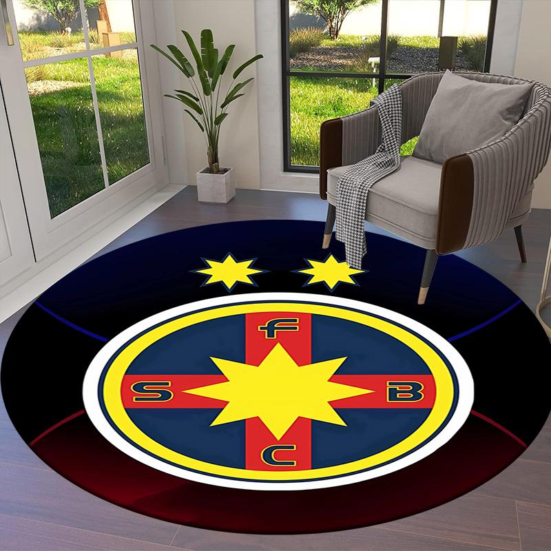 Круглый ковер FCSB, Ковер для гостиной, спальни, дивана, игровой комнаты, Декор, Нескользящий коврик для пола