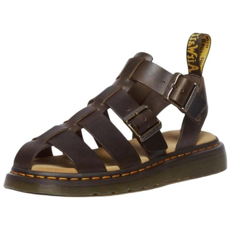 Dr. Martens Leather Versatile Comfortable Roman Sandals Unisex Sandals Brown 31562375