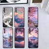 Японский Розовый Вишневый Гора Фудзи Мягкий Чехол для Телефона для Samsung A17 A37 A57 A16 A26 A36 A56 A15 A25 A35 A55 A14 A24 A34 A54 A13 A23