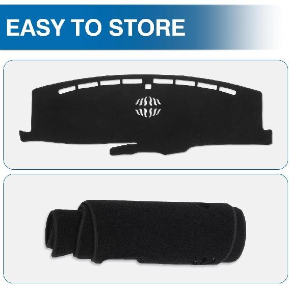 KUST Car Dashboard Cover Mat for Ford Explorer 2020-2024 Left Hand Driving Non-Slip Dashboard Mat Pad Interior for Ford Explorer Accessories Custom