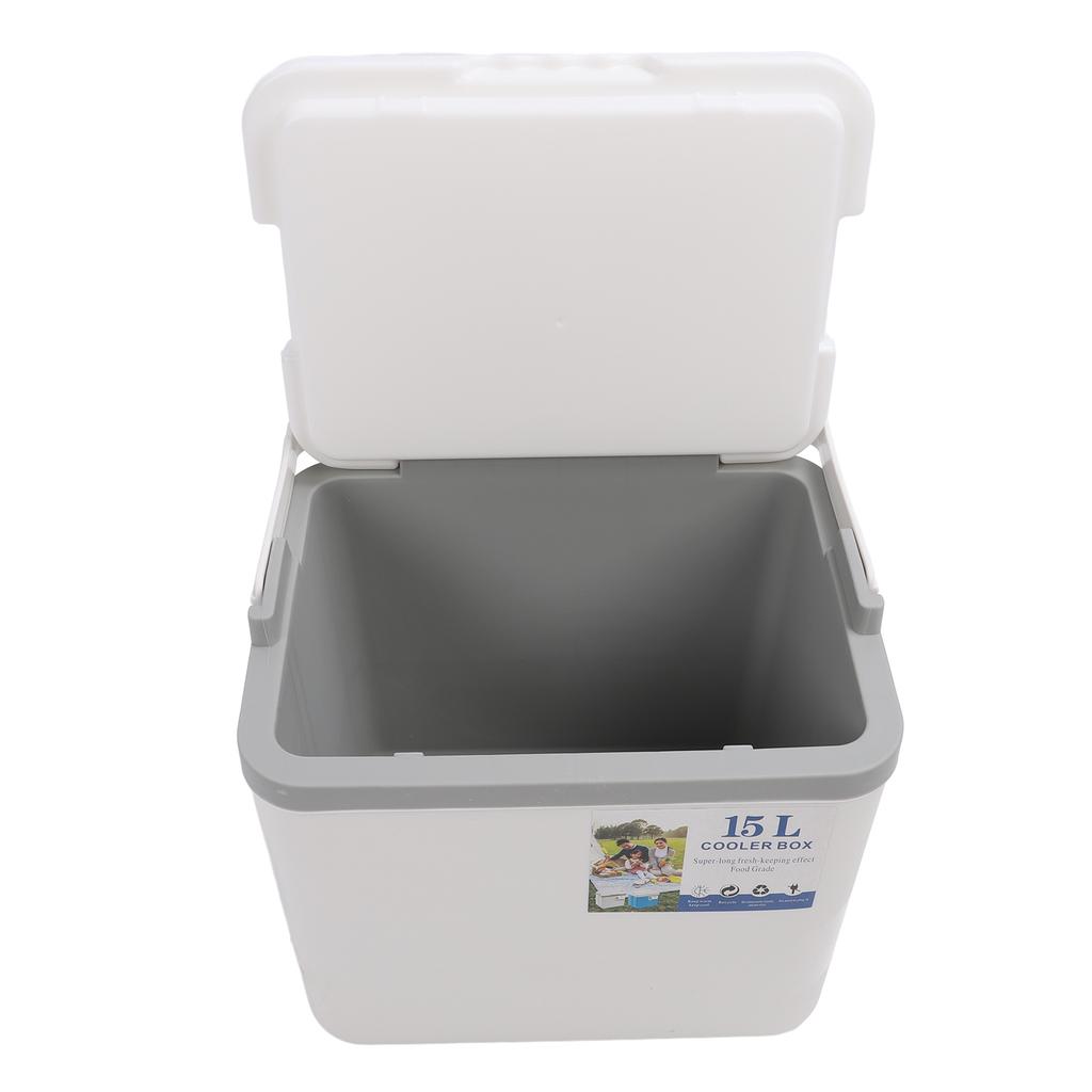 15L Insulated Portable Cooler Professional Lasting Cooling Insulation Hard Cooler Box for Outdoor Picnic Fishing Commercial Stall