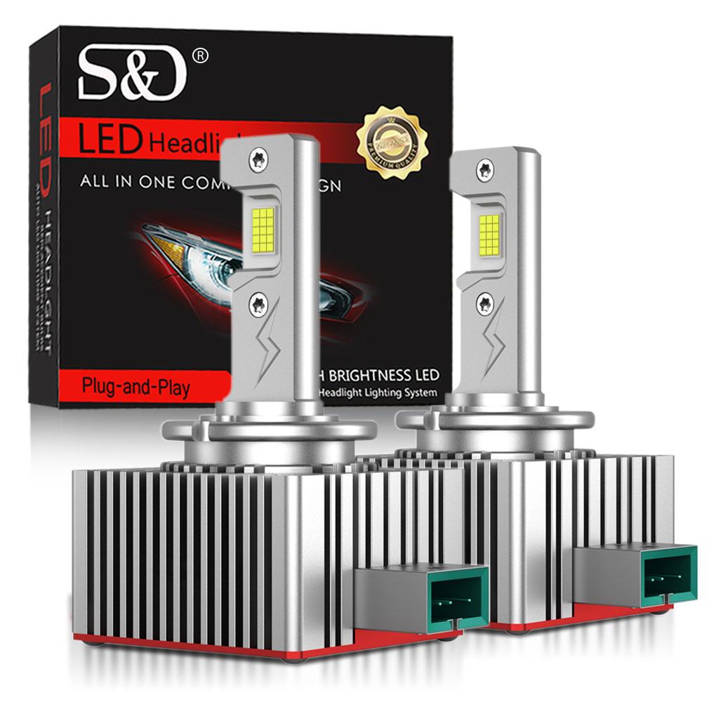 2 шт. 70000 лм D3S светодиодные лампы для фар D1S D2S D4S D8S D1R D2R D3R D4R D8R Turbo LED 30SMD CSP фары для BMW Benz Volvo Лампа Canbus 110 Вт Фара 6000 К