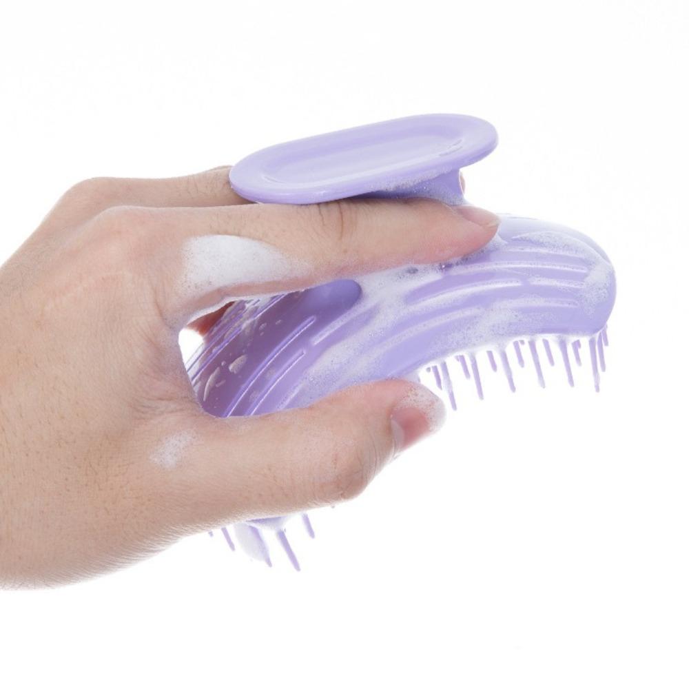 Полая головка щетки Щетка для шампуня Инструмент для ухода за волосами Щетка для тела Расческа для мытья волос Влажное и сухое Глубокая очистка Массажная щетка для кожи головы