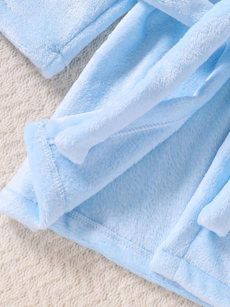 Детский утолщенный халат из кораллового флиса – Фланелевый халат для мальчиков и девочек, размеры от младенческого до среднего, подходит для всех сезонов