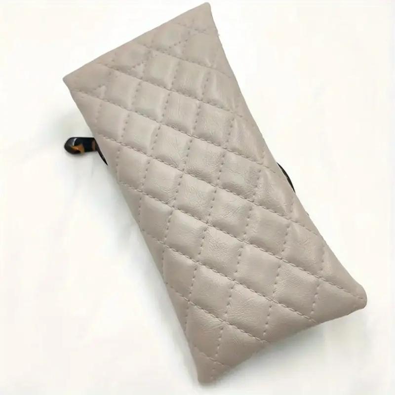 Стильный и простой чехол для очков из ПУ кожи, водонепроницаемый и устойчивый к давлению, портативный чехол для солнцезащитных очков, сумка для хранения очков