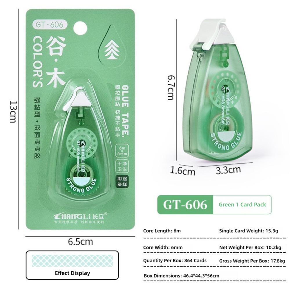 Большая емкость Точечный клейкая лента Сделай сам Скрапбукинг Клейкая лента Ручка Прочная Роликовая клейкая лента Канцелярские товары