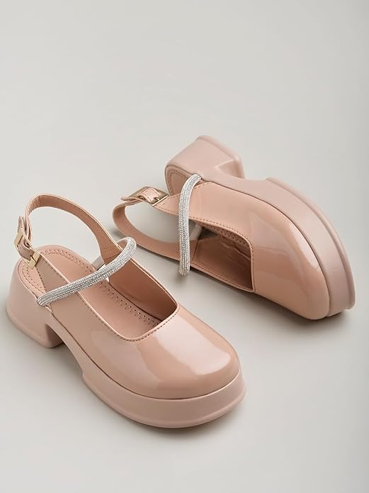 Shoetopia Женские Стильные Удобные Каблуки Легкая Амортизирующая Подошва | Повседневные и Вечерние Сандалии для Женщин Туфли-Лодочки