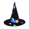 Luminous LED Witch Hat Halloween Glowing Witches Hat Children Party Flashing LED Cap Cosplay Costume Props Tree Hanging Ornament