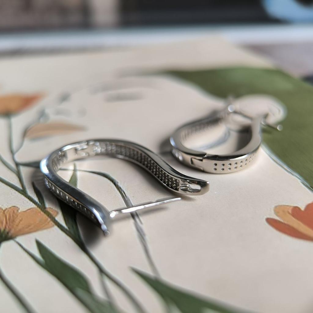 Серебряные серьги с фианитами (2192008)