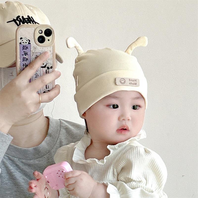 Шапка-антенна Guai Bao для новорожденных 0-6 месяцев - Легкая весенне-летняя шапка-пуловер