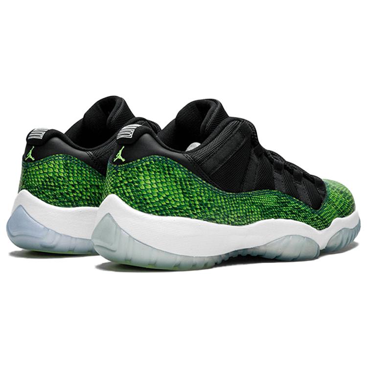 Jordan 11 Ретро Низкие Зеленые Змеиная Кожа 528895-033