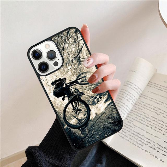 Спортивный Горный Велосипед Велоспорт Арт Чехол Для iPhone 17 Air 15 16 14 13 12 Pro Max 11 Pro Max Plus Чехол Для Телефона Coque