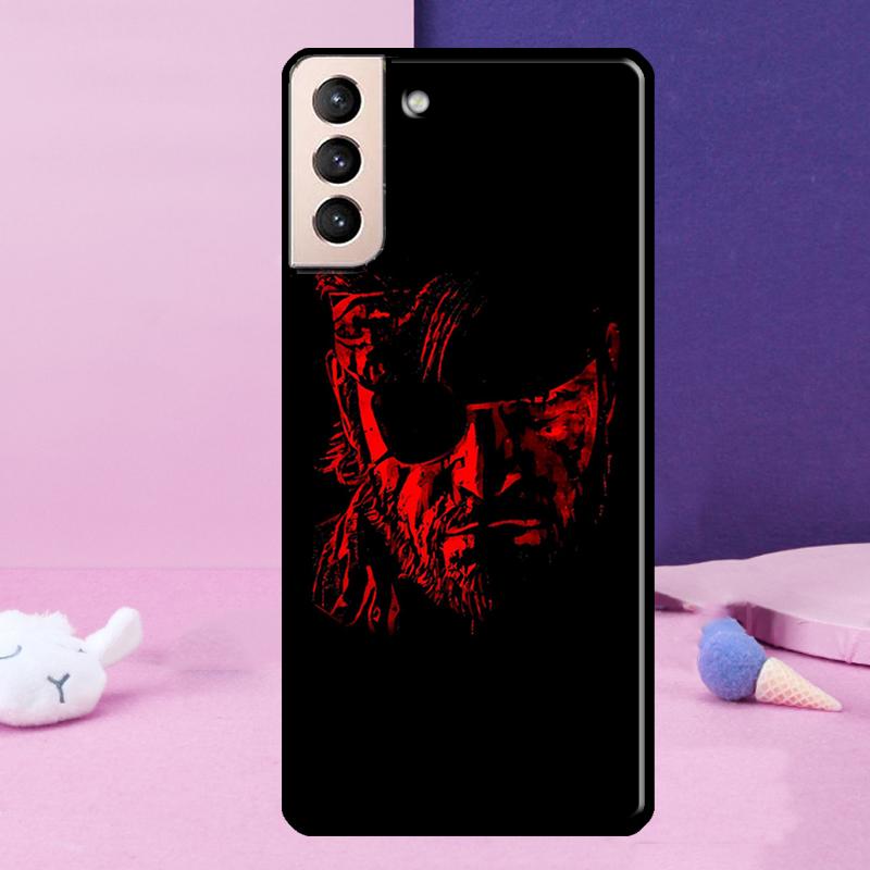 Металлический чехол Metal Gear Solid для Samsung Galaxy S23 S22 Ultra S21 S20 FE Note 10 20 Ultra S8 S9 S10 Plus