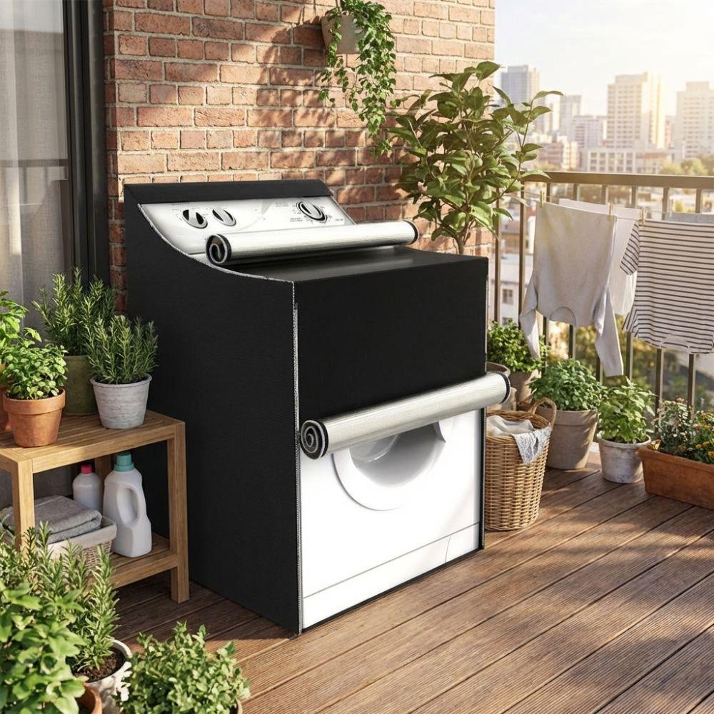 Dust-proof Washer Dryer Cover Waterproof Drying Machine Cover Washing Machine Cover Universal Fit