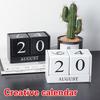 New Wood Calendar Creative Home Decoration Furnishings Living Room Desktop Study Shop Bar Decoration