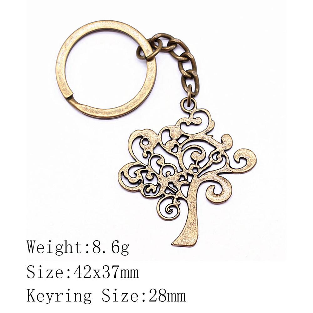 Birthday Gifts Men Keychain Tree Of Life Key Ring Biz Woman Chains