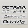 3D ABS Хромированный Черный Логотип Octavia Буквы Значок на Задний Багажник Автомобиля Для Skoda OCTAVIA 1 2 3 4 A5 A7 MK3 Наклейка Аксессуары