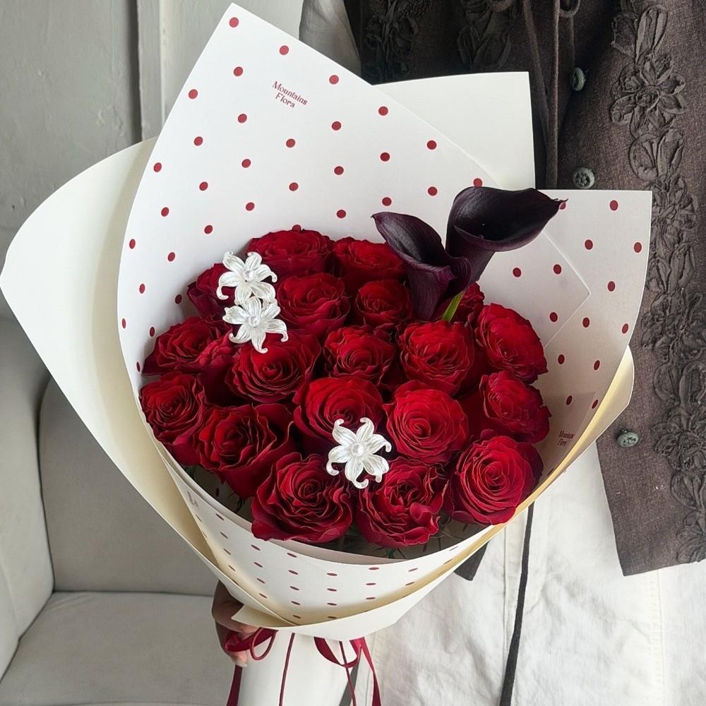 Thickened Polka Dot Wrapping Paper DIY Gift Wrapping Paper Decorative Bouquet Art Paper Bouquet