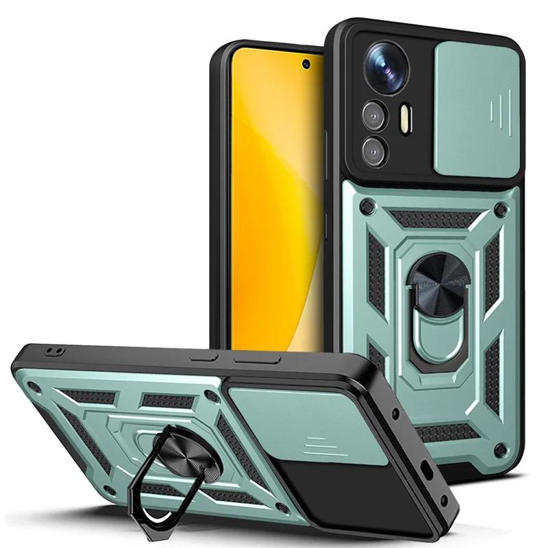 Ударопрочный Бронированный Чехол Военного Стандарта Для Mi Xiaomi 14 Ultra Pro 13T 13 Lite 12 12X 12T Телефон Магнитное Кольцо-Держатель Защитная Крышка