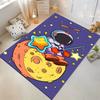 Cute astronaut fishing stars on the moon rug Suitable for use as an anti-slip game mat for living room and bedroom sofas