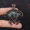 Kyanite Gemstone Pendant Copper Wire Wrapped Pendant Handmade Pendant Kyanite Jewelry Tortoise Pendant Copper Wire Wrap Jewelry Gift For Her