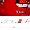 Chrome Black 3D ABS Letters Logo APR Stage III 3  Rear Trunk Boot Badge Emblem Sticker for V-//W G-OLF A-ud/i R8 RS A3 A4 Q5