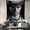 Chicago Fire Wall Tapestry Aesthetic Wall Hanging Printed Fabric Blanket Decorative Tapestries for Bedroom Living Room Home Decor
