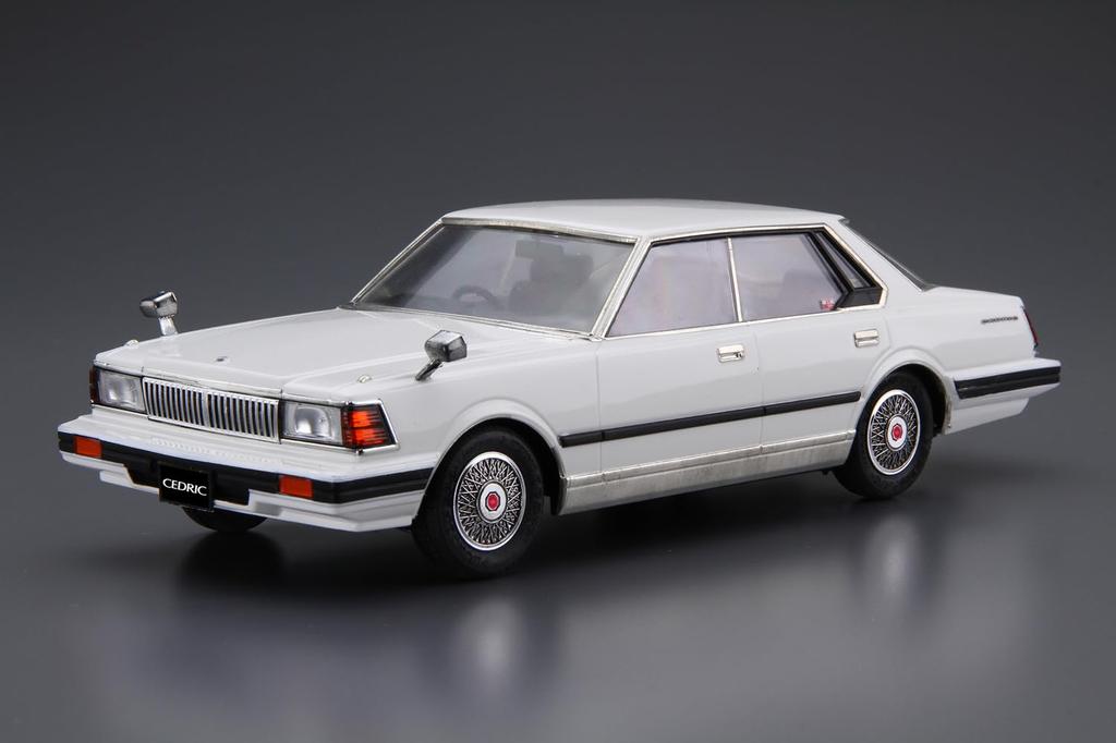 Aoshima Bunka Kyozai The Model Car 57 Масштаб Nissan P430 4HT280E Brougham Пластик Пластиковая Модель (АОСИМА) нет. 1/24 Cedric/Gloria '82 Предварительно окрашенный