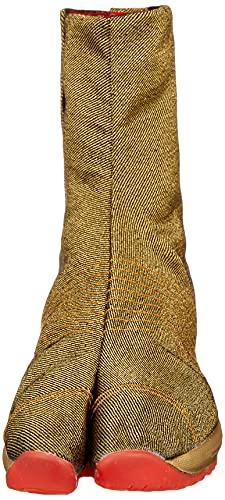 Марго Эйр Джог V (Пять) Носки таби, Дизайн фестивального барабана, Воздушная подушка, Сделано в Японии, Ограниченная серия, 6-слойные кохадзэ, Унисекс, Взрослый, Золотой, 29.0 см, 2E