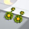 Корейская индивидуальность Милые серьги-ромашки с цветком Серьги-подвески Серьги-подвески Модные ювелирные изделия