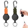 Брелок для ключей с катушкой, 2 шт., растягивающийся ремешок для ключей, брелок для ключей с катушкой, прочная катушка, легкая, 60 см, металлическая проволока, телескопическая для рыбалки