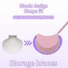 Silicone Retainer Case Soft Aligner Case Holder Dental Container Braces Case with Lanyard for Girl Women Men Travel  Purple