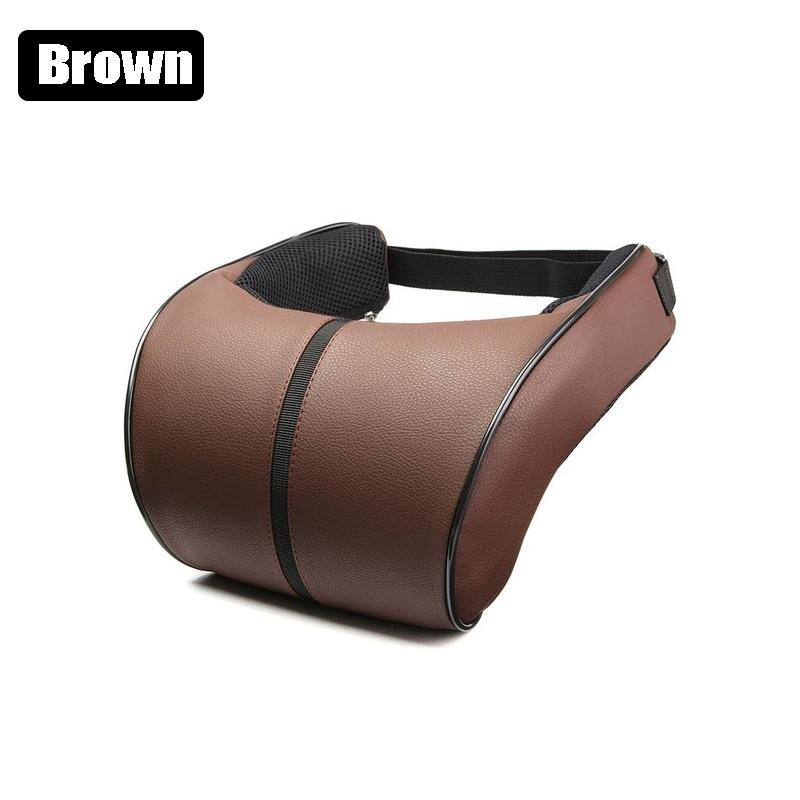 SEAMETAL Подушка для шеи автомобиля Подушка из пены с памятью 1 шт. PU кожа Автомобиль Автосиденье Подголовник