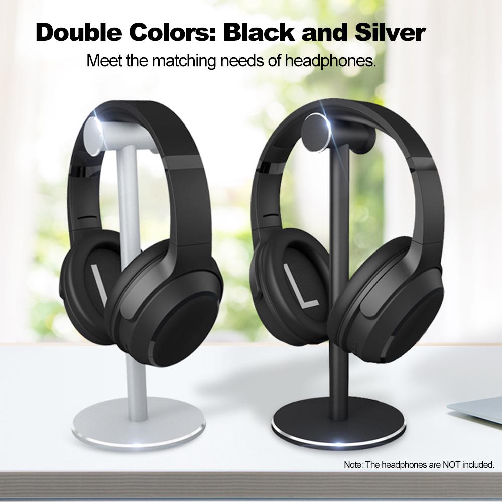 Металлический держатель для наушников, алюминиевая опорная планка, гибкий подголовник с силиконовой накладкой для проводных беспроводных игровых гарнитур