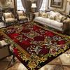Роскошный персидский ретро ковер европейская декорация легко чистится нескользящий ковер для гостиной большие ковры для спальни гардеробной моющийся мягкий коврик