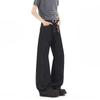 Mens Straight Fit Loose Black Denim Jeans Teens Casual Workwear Pants Lightweight