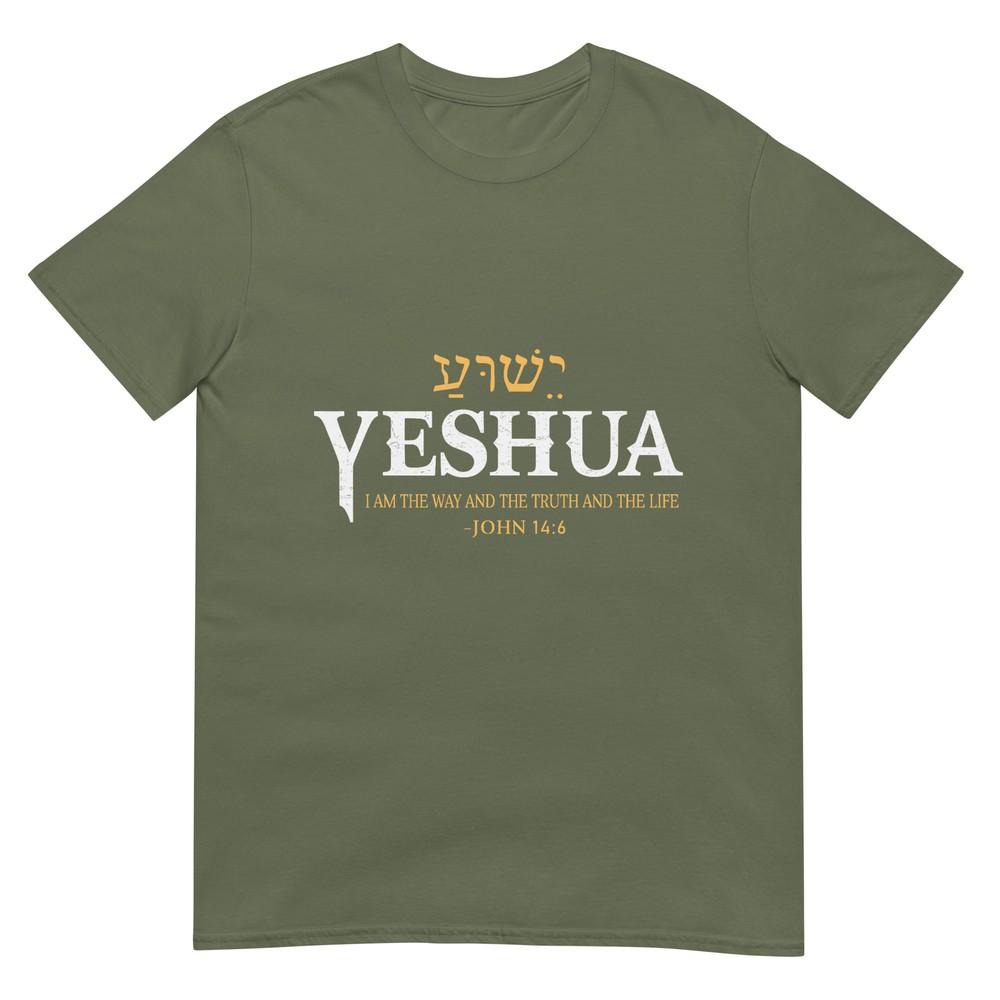 Yeshua Hebrew Name Jesus The Way Truth Life Christian Bible Tshirt