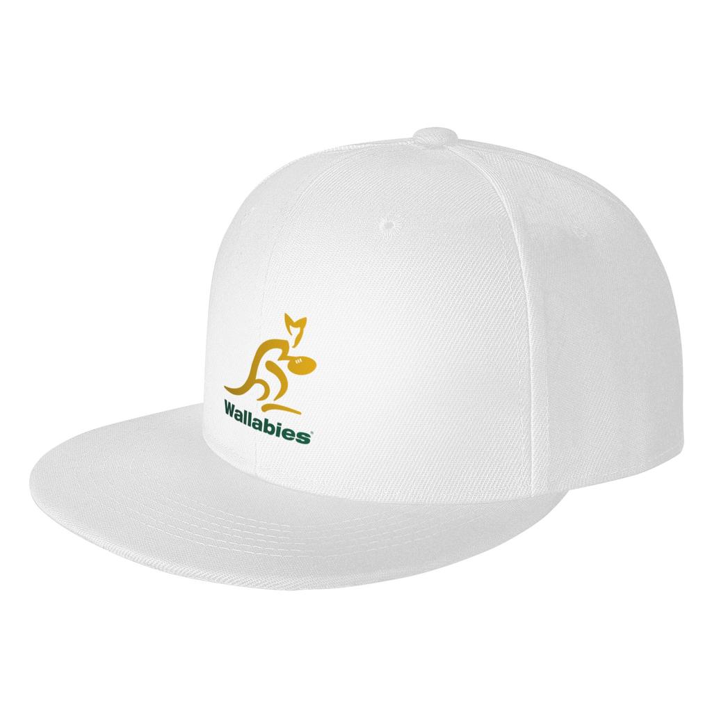Fashion Australia Rugby Wallabies Yellow Wallaby Flat Brim Sun Hat Fine WorkUnisexship Hats For Unisex