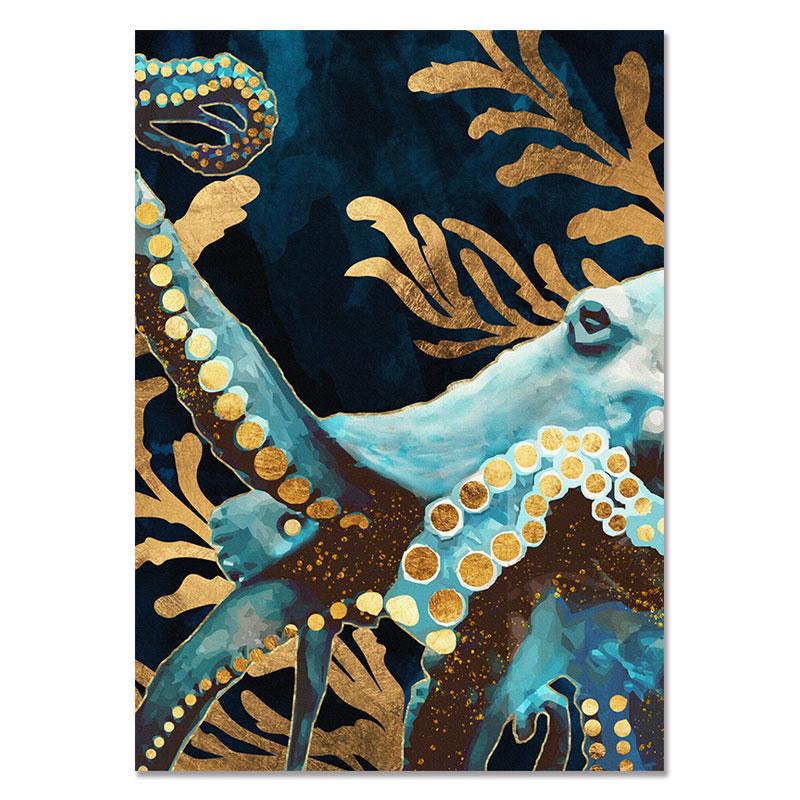 Гора, море, лес, кит, абстрактный пейзаж, настенная живопись на холсте, плакаты на скандинавскую тему, принты, настенные панно для декора гостиной